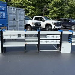 Sortimo by Knapheide Cargo shelving 42” high 6 sets for a total of 170”