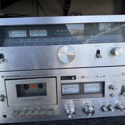 Vintage Kenwood Radio and Tape Deck