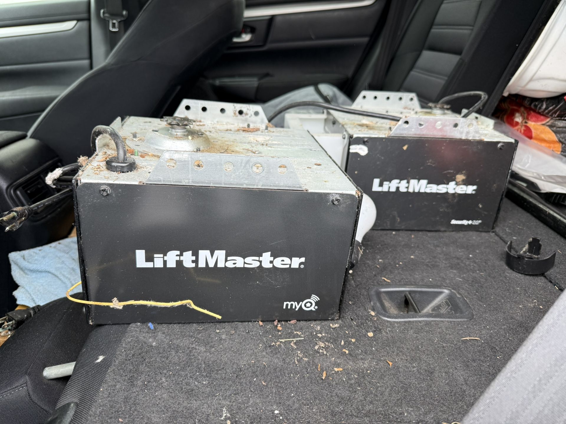 Two 8165W Liftmaster 1/2 HP Garage Door Opener without rail