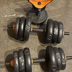 Changeable Dumbbells - 49lbs Total