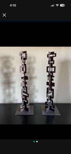 One Heavy Iron Sculpture From CB2 Crate and Barrel