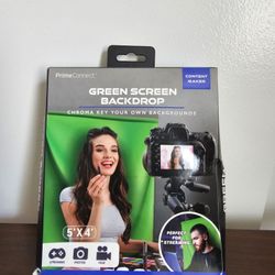 Prime Connect Green Screen Backdrop 5' x 4' Content Creators Streaming 