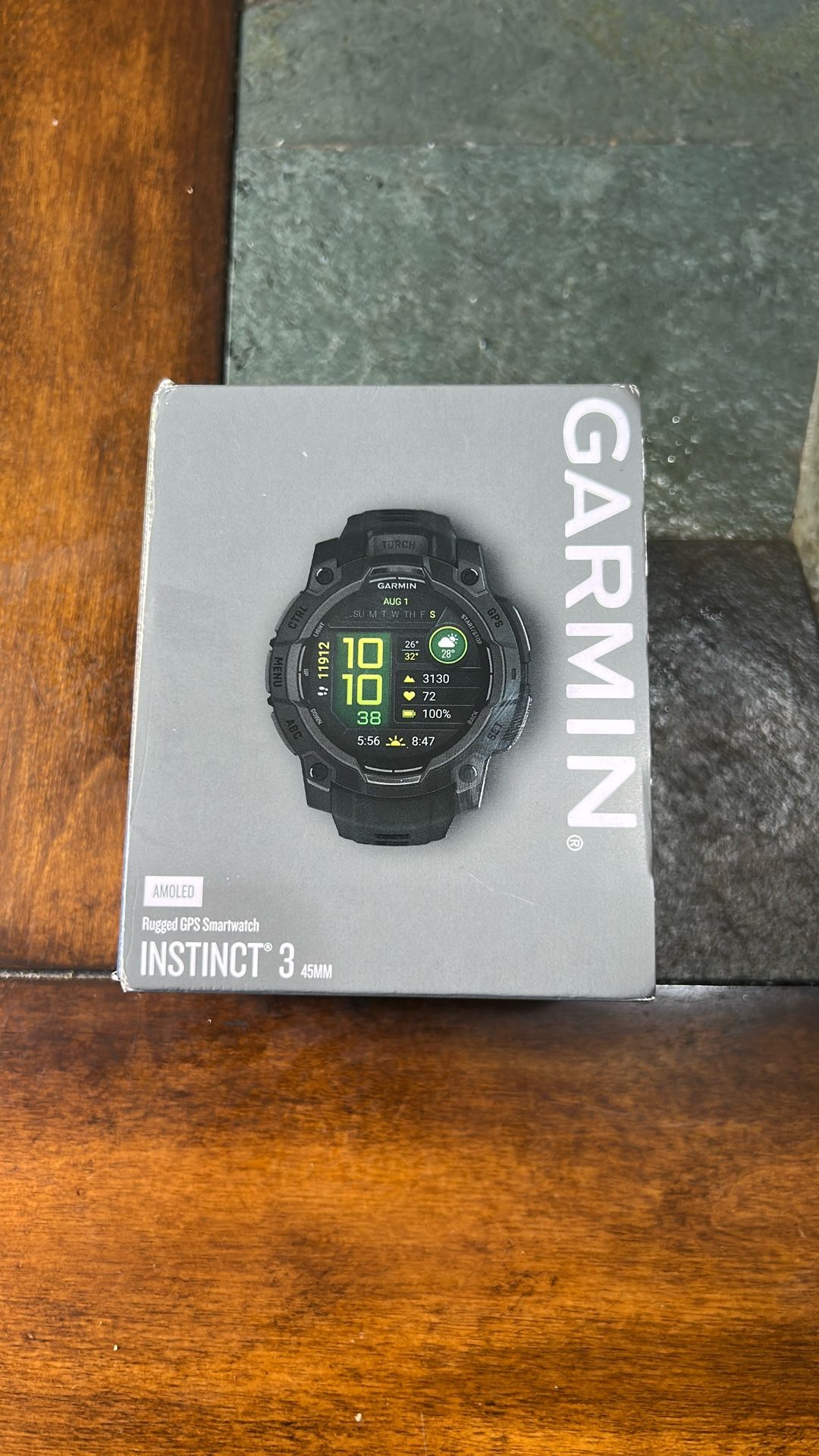 Garmin instinct 3 45mm amoled rugged gps smartwatch
