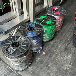 Electrical Wire #10 Black,Red,Blue, Green New Rolls 