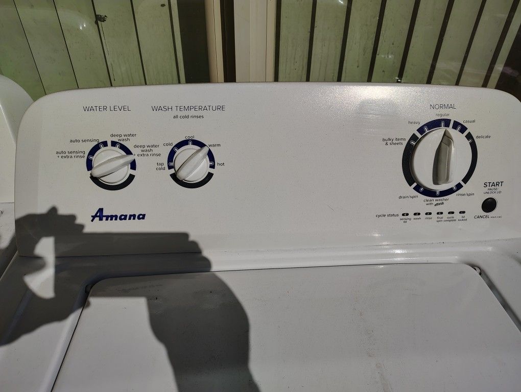 Practically New Amana Washer And Dryer