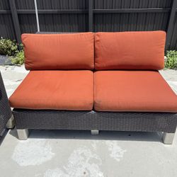 Outdoor Wicker Sofa Set