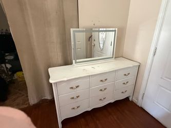 White dresser