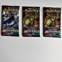 (OBO)BATTLE STYLES POKEMON UNOPENED PACKS