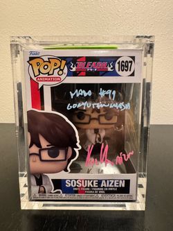 Funko Pop Bleach #1697 Souske Aizen Dual signed JVA/EVA COAs and authenticated