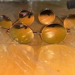 Disney Resort sunglasses Mickey Icon Gold Color Frame