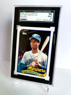 1989 Topps Traded #41T Ken Griffey Jr. Rookie Card SGC 9 Mint Mariners HOF LOOKS NICER CENTERED💎
