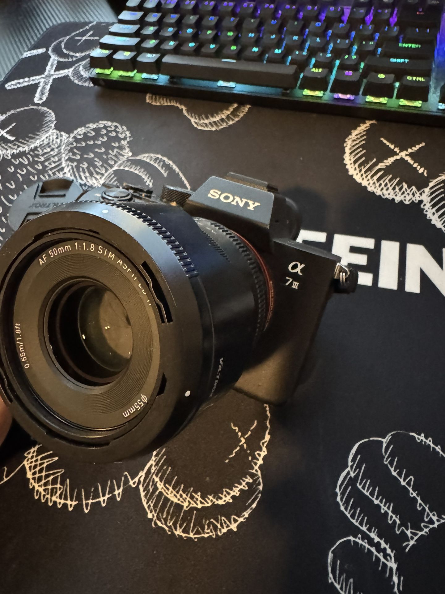 Sony A7iii Camera + Viltrox 50mm 1.8 fe Lens