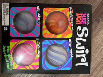 Teenie Neo Doh Swirl 4-Pack Squeeze Balls