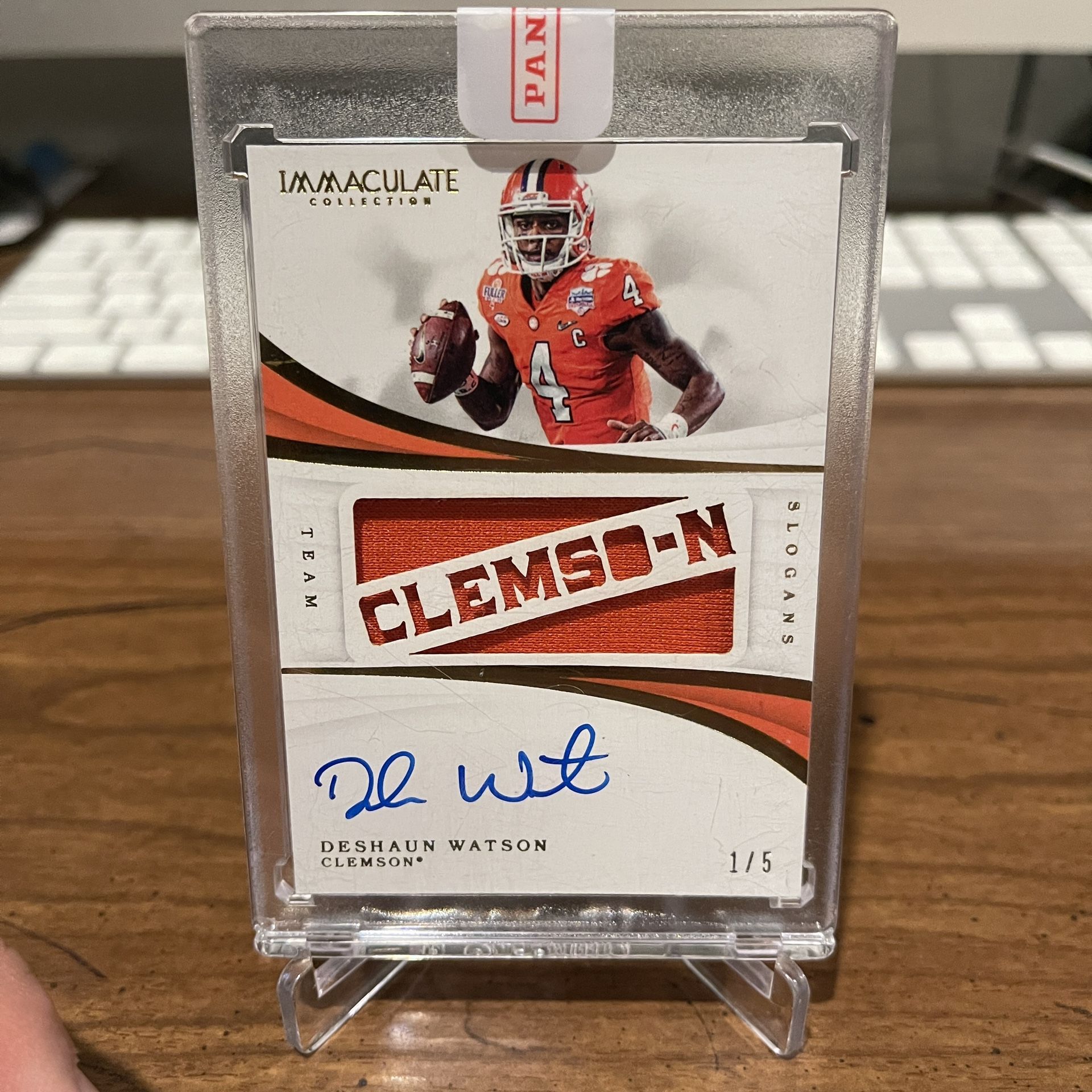 Deshaun Watson 2019 Immaculate Collegiate Patch Auto /5