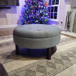 Brand New UPHOLSTERED ottoman With Storage