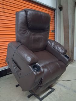Faux leather Lift Assist Recliner Chair w/Massage FREE DELIVERY