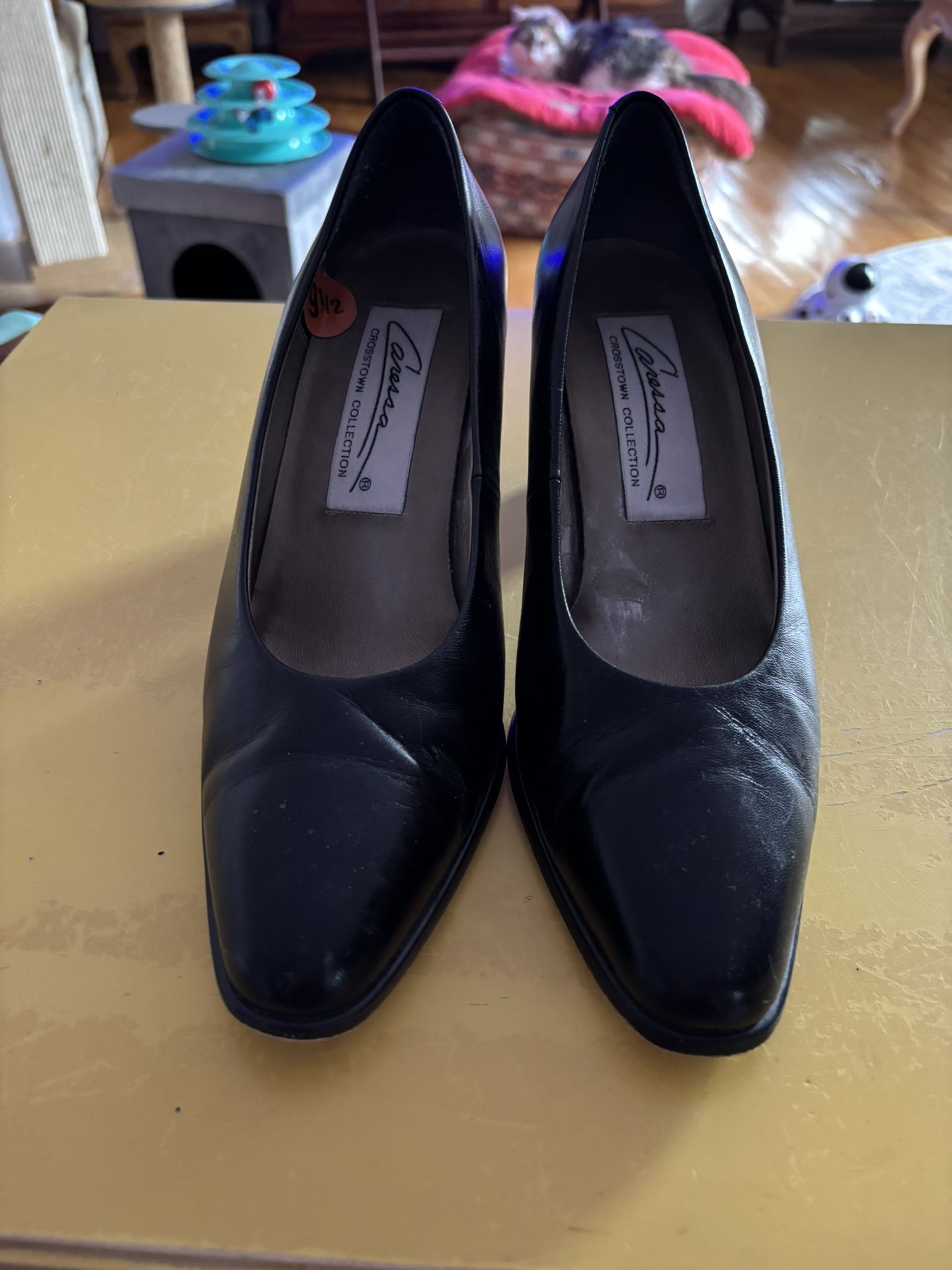 Caressa Leather Black Dress Shoe