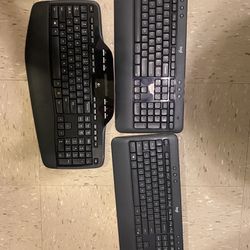 Wireless Keyboard With Wireless Mouse 