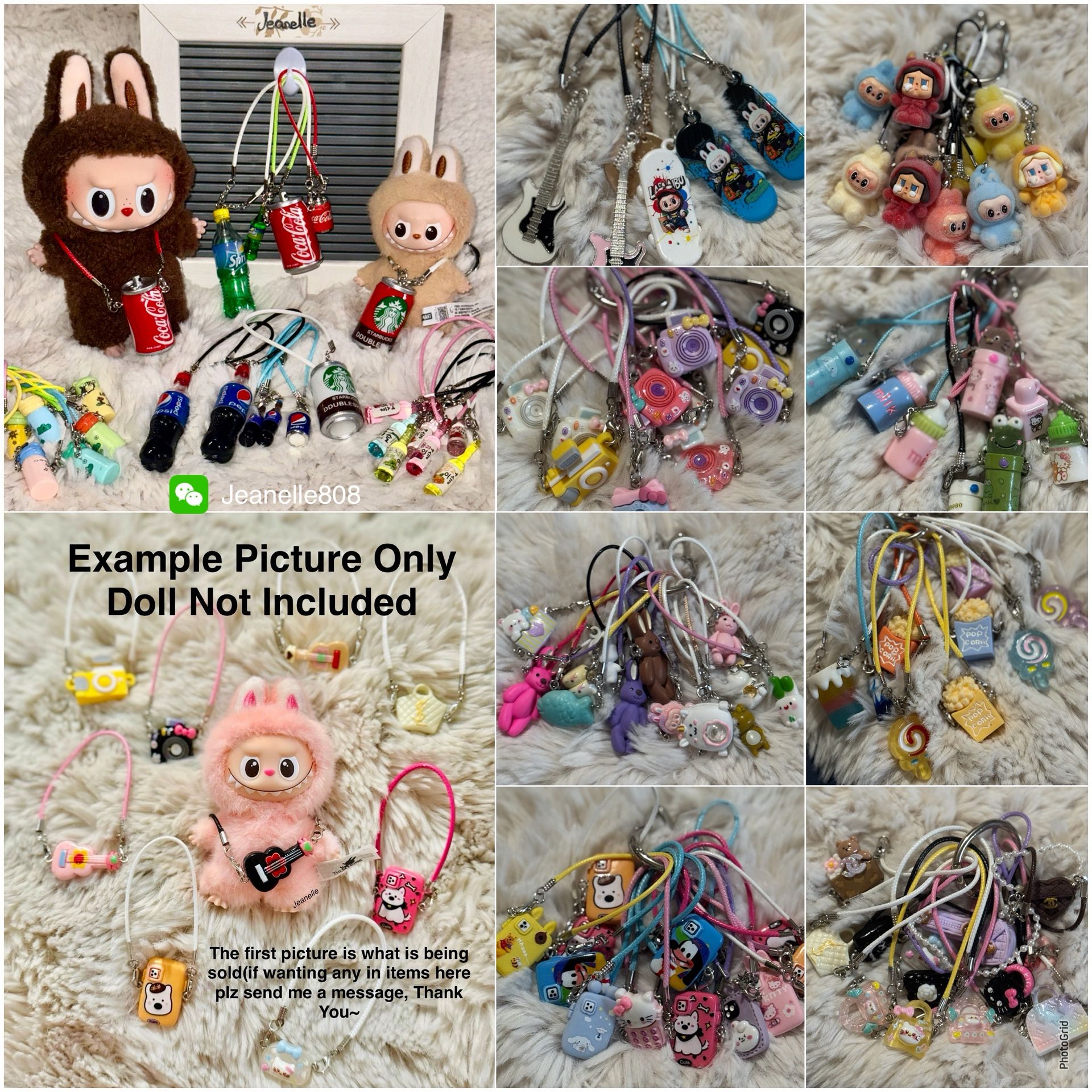 Labubu doll Accessories For Sale (fit all version of Labubu & other dolls 10-17cm in similar sizes)