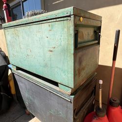 Green Lee tool boxes 