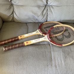 2 Vintage Tennis Rackets