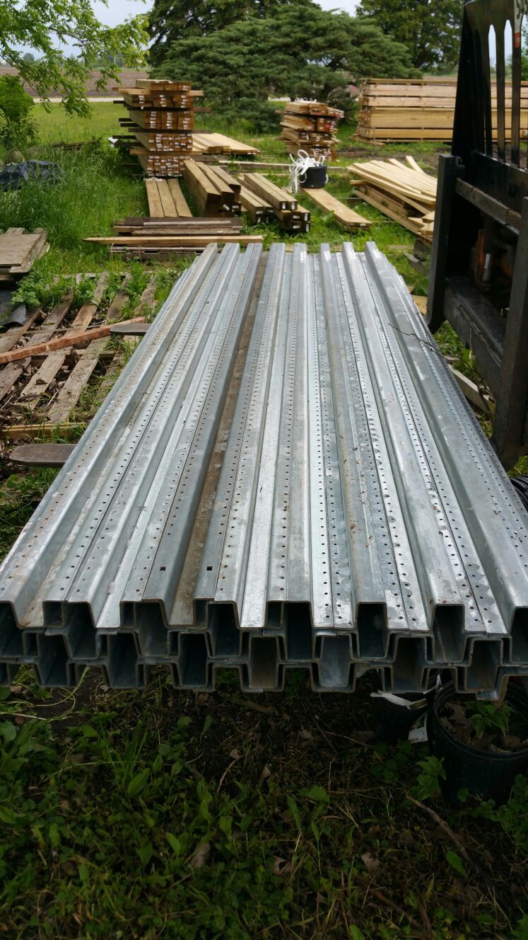 8' Master Halco Postmaster - galvanized steel fence post - 20% off retail