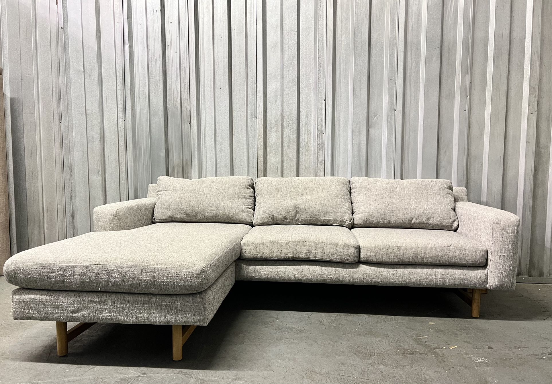 West Elm Sectional Couch Reversible (Free Delivery)