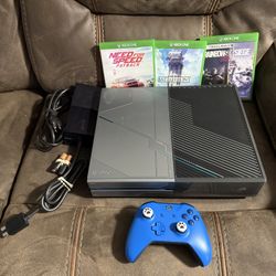 Microsoft Xbox One Halo 5: Guardians Limited Edition 1TB Black Silver Console