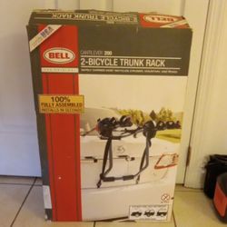 Bell Cantilever 200 Two Bike Trunk Rack Black One Step Folding Holds 2 Bikes