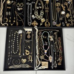 Vintage Signed Lot Of Jewelry 