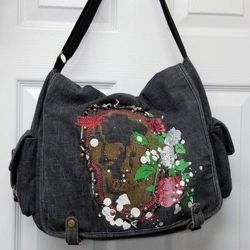 LuLu Denim Shoulder Bag