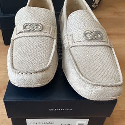 New Women’s Cole Haan Shelby Oatmeal  Loafers Size 8 1/2