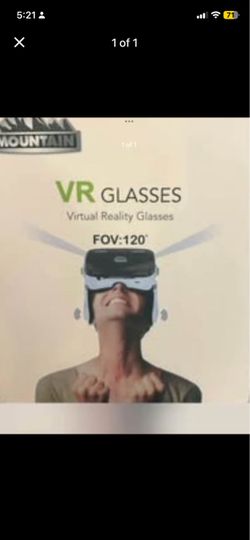 VR glasses headset with headphone