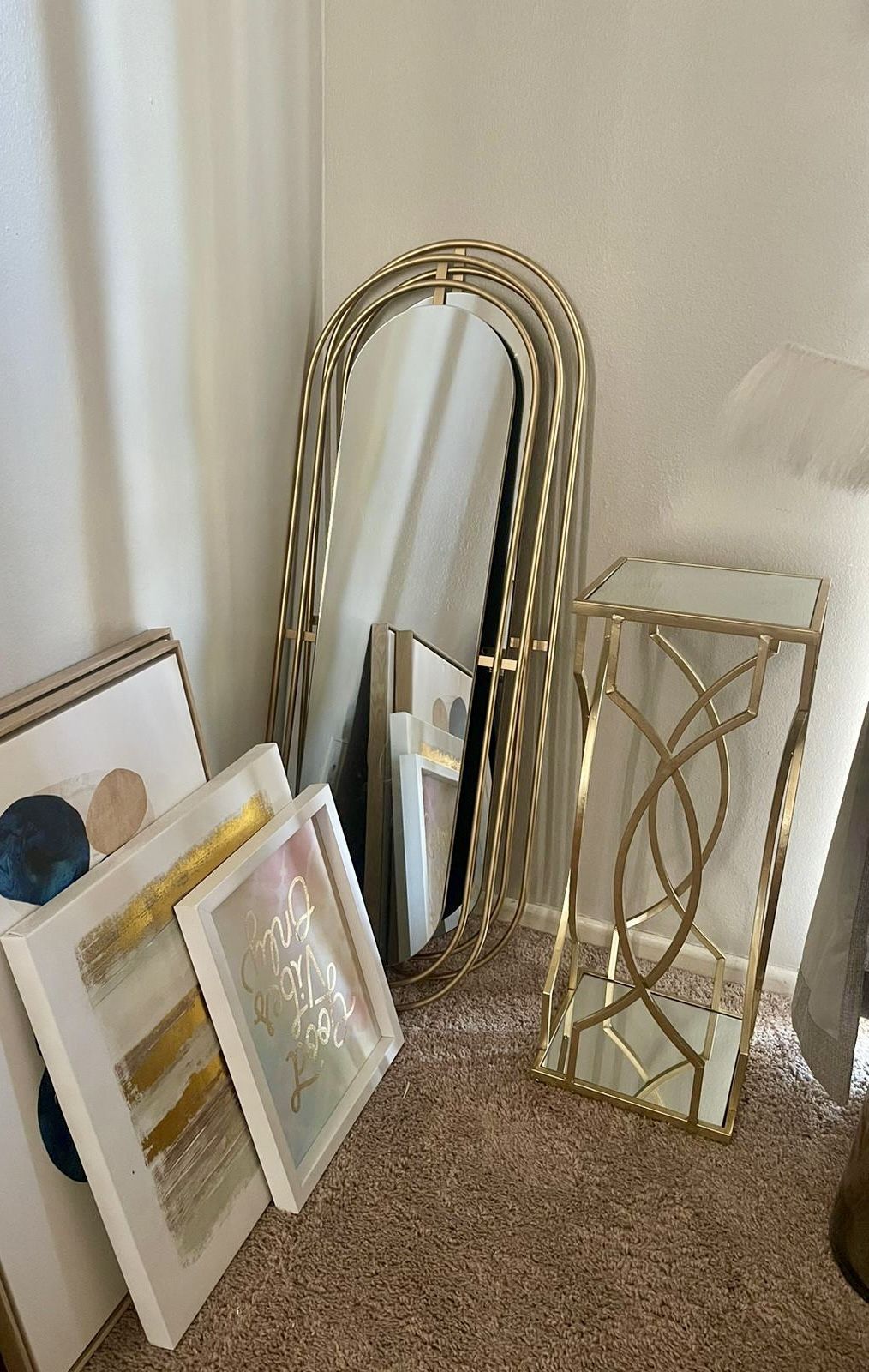 Mirrors And Side Table