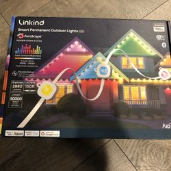 Linkind HP4 Smart Permanent Outdoor Lights 100ft, Color-Changing LED Strip Lights, IP67 Waterproof