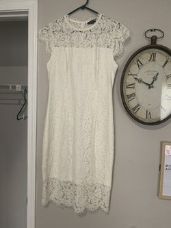 White Dress Used Once Only Size Small 
