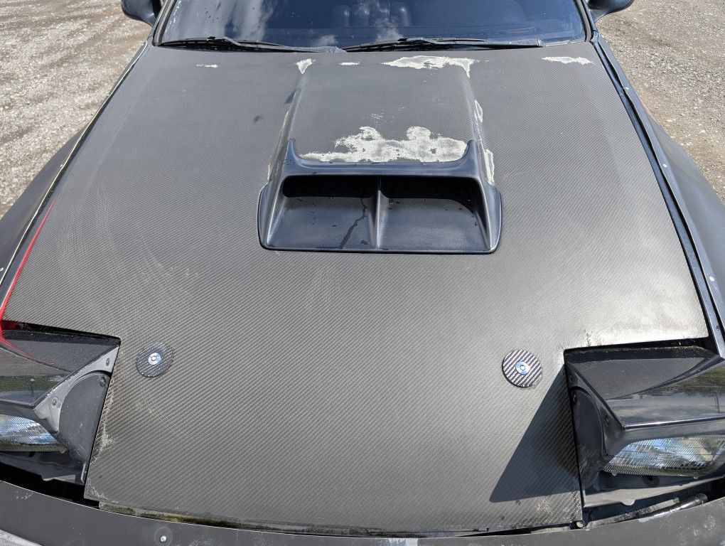 Mazda RX7 fc carbon fiber turbo hood with Mazdaspeed vent
