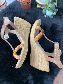 Italy Leather Wedge Sandals !!!