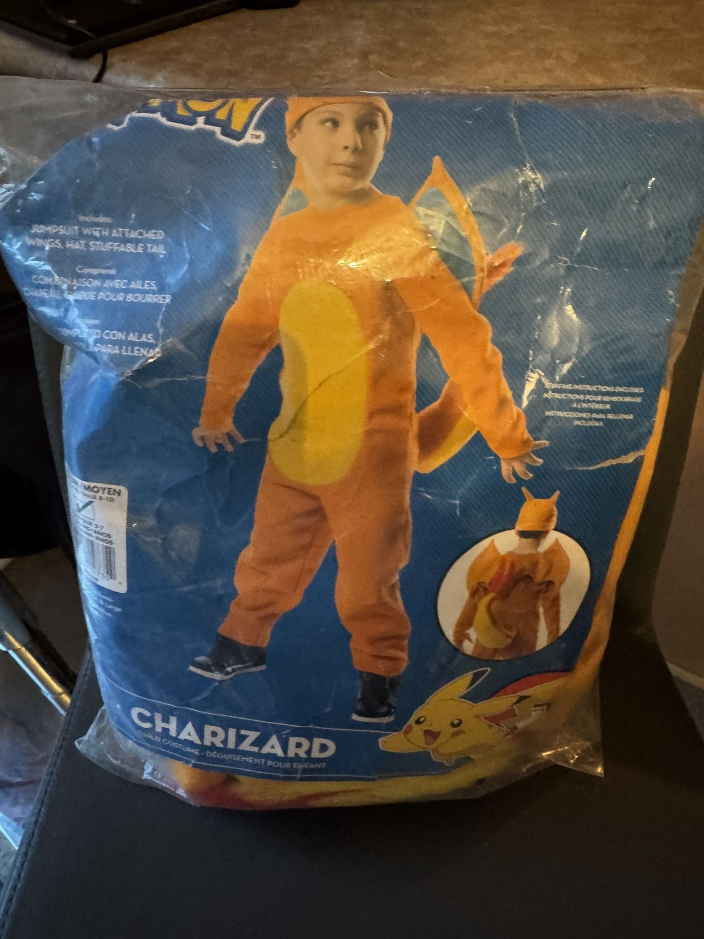 Charizard Pokémon Costume Kids Size M