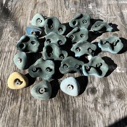 Climbing wall hardware