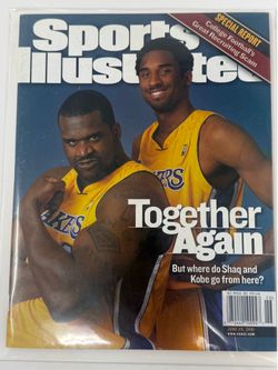 KOBE 💜 SHAQ 👑 sports illustrated cover 2001 (no address sticker)
