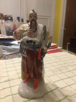 Ukrainian folk hero statuette 9” tall