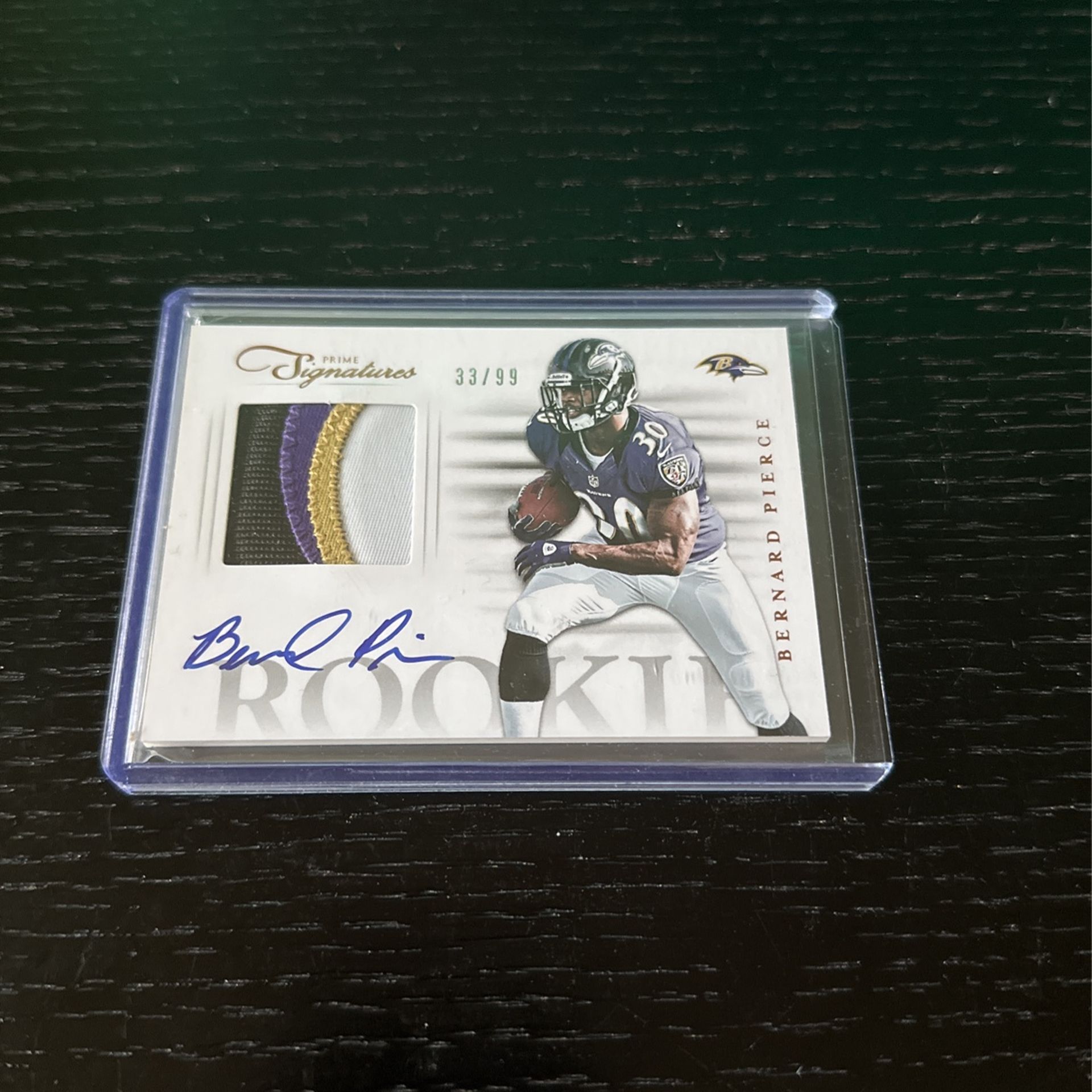 Bernard Pierce Prime Signatures Sports Card