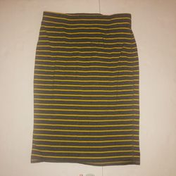 Old Navy Sz Small Pencil skirt Gray/ Yellow