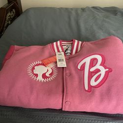 Size 2x Pink leather jacket