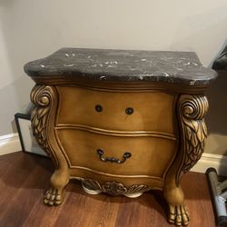 Wood Nightstand 