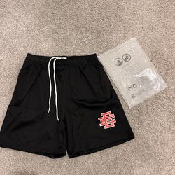 Eric Emanuel black and red shorts