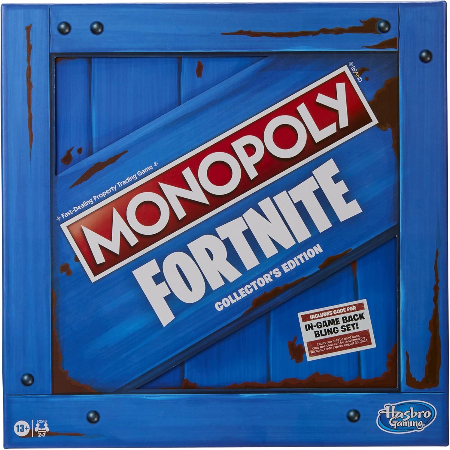 Brand New In Box Monopoly: Fortnite Collector's Edition Board Game Inspired by Fortnite Video Game, Board Game for Teens and Adults, Ages 13 and Up