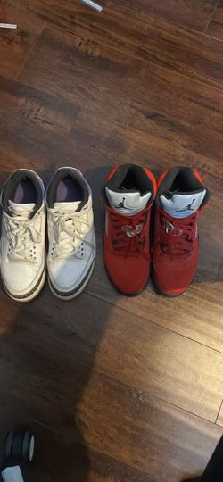 Raging bull 5s and dark iris 3s