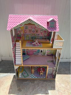 Three Story Wooden Barbie Play House